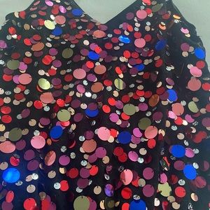 Lovers + friends sequin tank bodysuit. New w/o tag